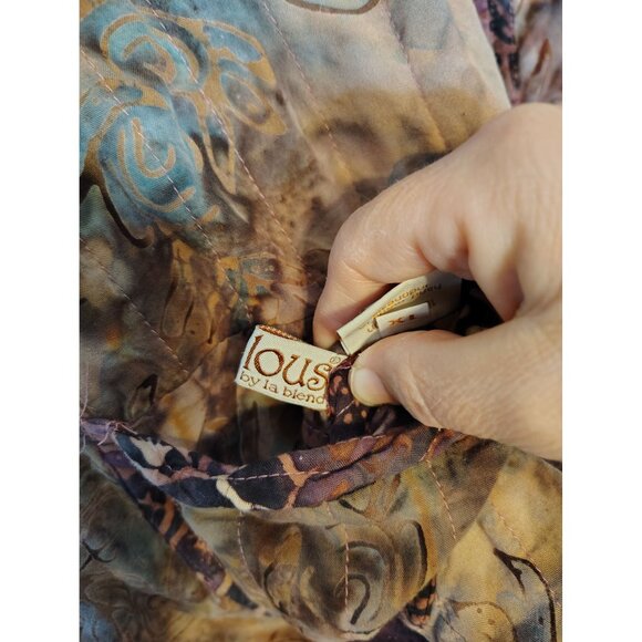 Frivolous La Blend 1X Women's Vest, Art to Wear Lagenlook, Handmade Rayon - Picture 10 of 11